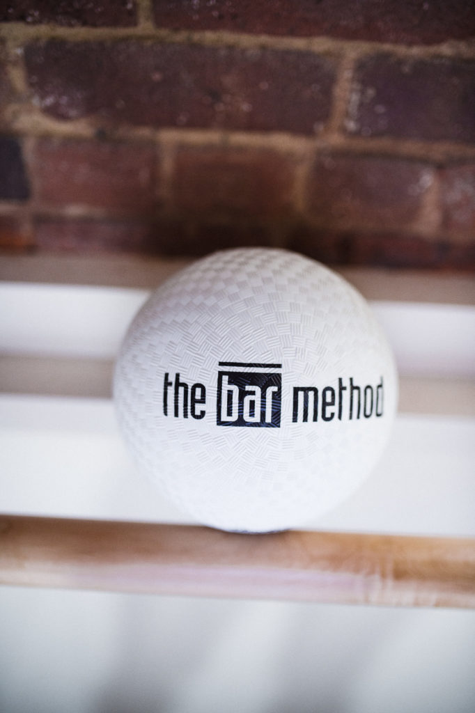 Exercise ball at The Bar Method Williamsburg