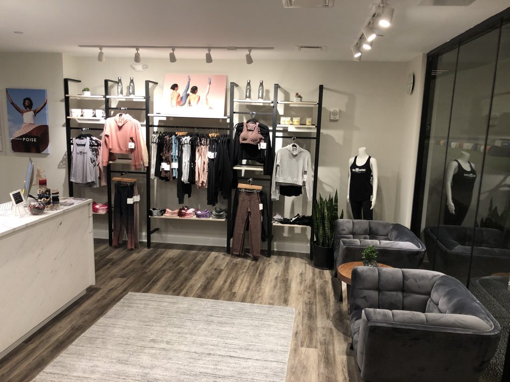 barre retail area at The Bar Method Holmdel